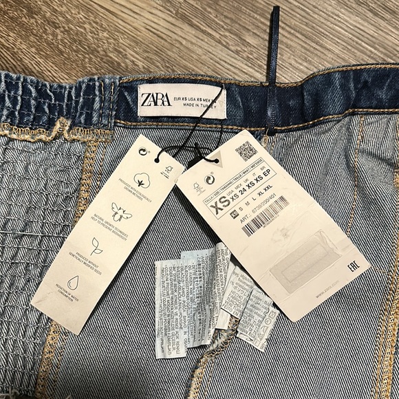 Zara Denim Tube Top - Picture 3 of 3